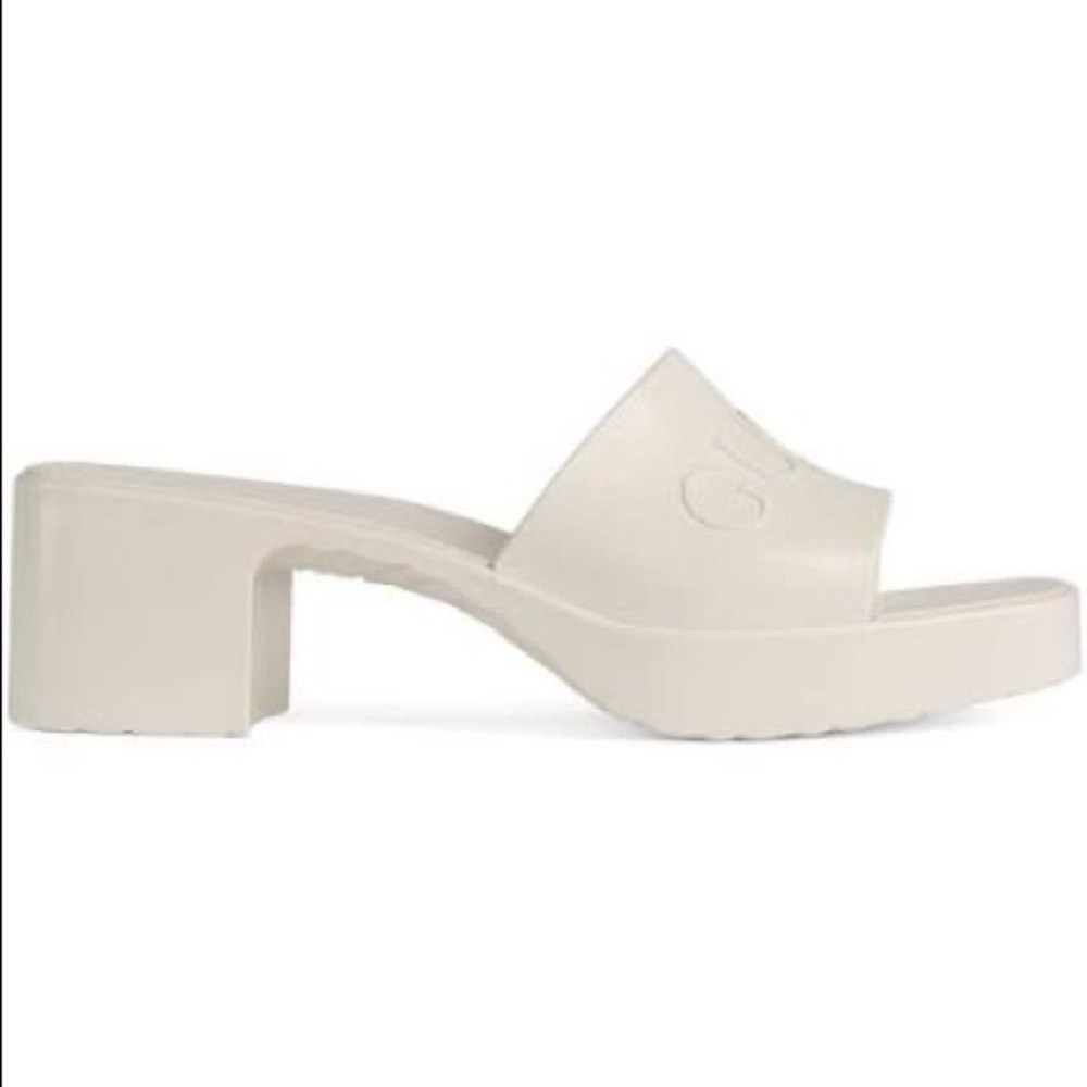 Designer tan slides sandal